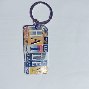 Multi-State License Plate Name Charm Keychain:HAILEY